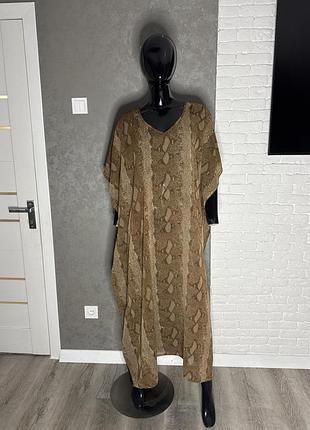Сукня балахон у зміїний принт mamta , one size