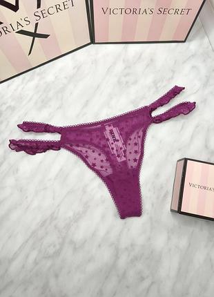 Трусики-стринги wink strappy. pink. victoria’s secret. оригинал 🇺🇸