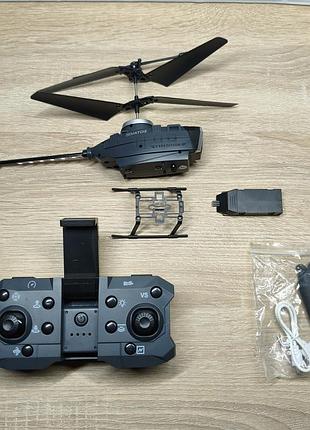 Радиоуправляемый вертолет vatos expedition ky202 с hd камерой, барометром и led подсветкой