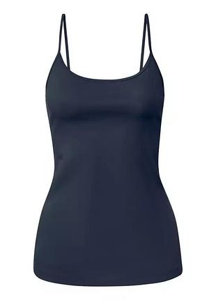 Майка бельевая с тонкими бретелями для женщины esmara lycra® 499682 m темно-синий