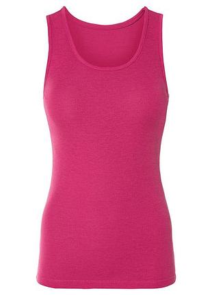 Майка в рубчик для жінки esmara lycra® 461976 l рожевий