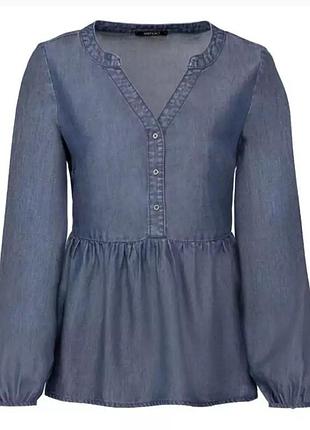 Блузка із ліоцелу для жінки esmara lyocel (tencel™) 342751 40(m) темно-синій