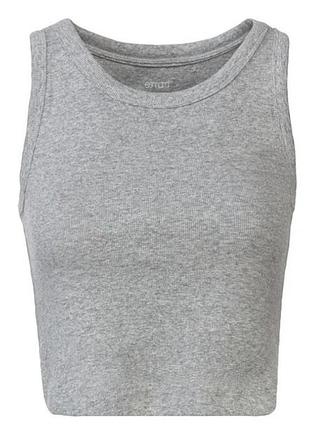 Топ в рубчик для жінки esmara lycra® 402071 m сірий