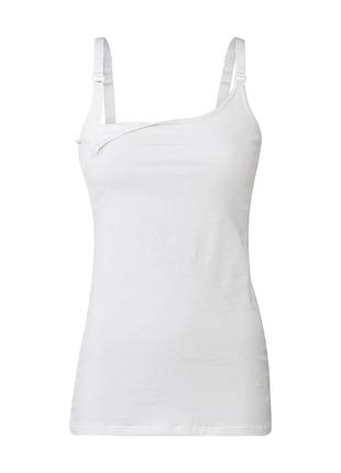 Майка для мам-годувальниць з вшитим топом для жінки esmara lycra® 371044_417245 m білий