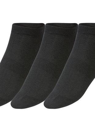 Носки трикотаж набор 3 пары для женщины crivit lycra® 381621 35-38 черный
