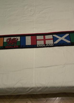 Vintage - six nations championship rugby - wales - шарф фанатський регбійний зб. уельса