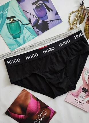 Мужские коттоновые хлопковые трусы слипы hugo boss s