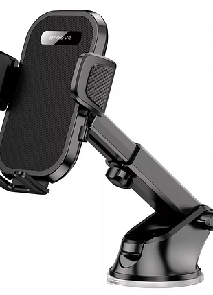 Автотримач для телефону proove longway plaid suction type car mount, на присосці, поворотний 360°, універсальний тримач у авто