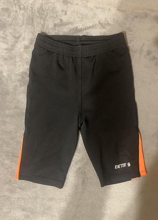 Спортивні шорти-тайтси (велосипедки) ektif black-orange
