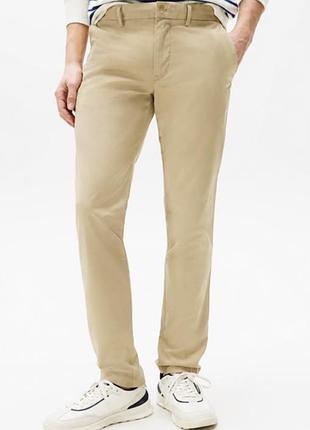 Штани брюки-чіноси tommy hilfiger slim fit bleecker chinos гірчичні 30/32р
