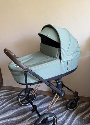 Люлька cybex lux r leaf green 4.0)