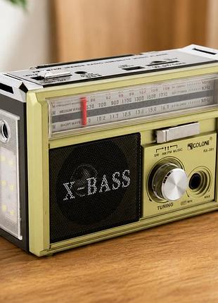 Аккумуляторный радиоприемник golon rx-382 usb/sd с mp3 и led-фонариком