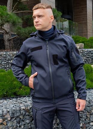 Куртка для дснс track softshell темно-синя