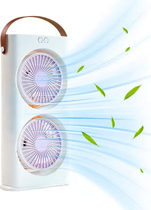 Вентилятор портативный mini-fan (fs-05) (led rgb, type-c, аккумулятор)