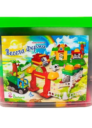 Дитячий конструктор "весела ферма" 013888/06, 202 деталі