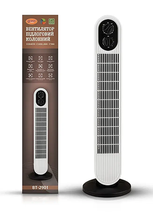 Вентилятор підлоговий колонний tower cooling fan 500вт bitek