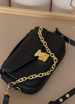 Сумка louis vuitton pochette metis east west monogram черный
