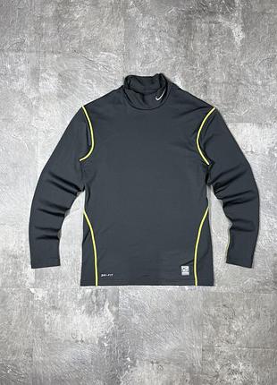 Спортивна кофта рашгард термокофта nike pro combat dri-fit найк найк про чоловіча компресійна лонгслів