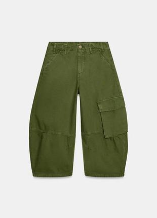 Джинсы zw collection cargo capri со средней посадкой