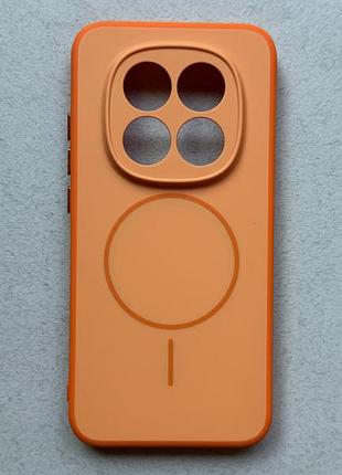 Xiaomi redmi note 15 pro 5g чохол proove softline orange з magnetic ring, помаранчевий, з магнітами та бездротовою зарядкою