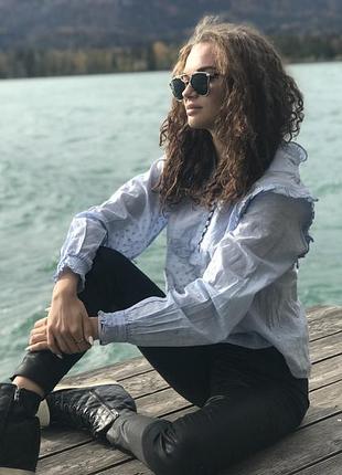 Блуза блакитна h&m котон