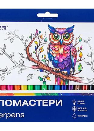 Фломастеры kite classic k-448, 18 цветов