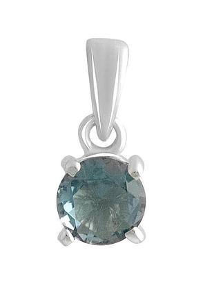 Срібна підвіска proba з топазом лондон блю 0.35ct (2140252)