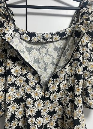 👗плате жіноче lefties чорне з ромашкою