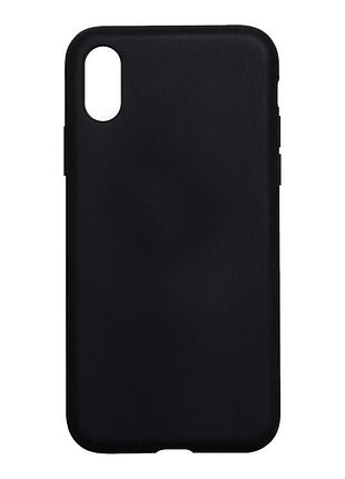 Чехол soft silicone case full size для iphone xr силиконовая панель-накладка для телефона iphone xr black