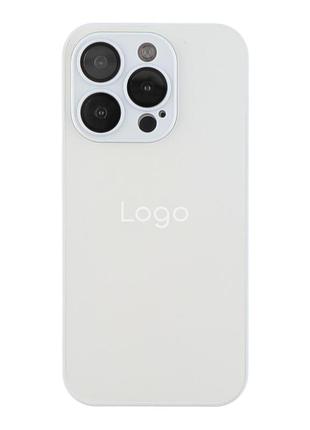 Чехол-накладка стеклянный матовый с защитой камеры matte ag-glass для iphone 15 max pearly white