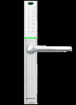 Умный дверной биометрический замок seven lock sl-7763bf white