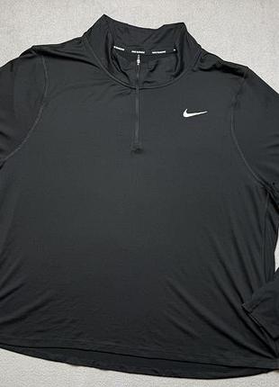 Nike running dri fit женский тренировочный топ большой размер 3x черный зал бег тренировки
