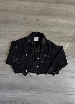 Жіночий джинсовий піджак zara