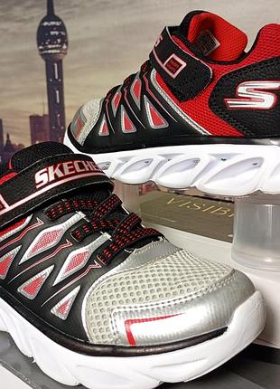 Кроссовки с подсветкой skechers s-lights — стильная, легкая и функциональная модель для активных прогулок и спорта.артикул / модель: sn 90511l