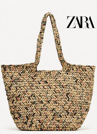 Zara плетена сумка кошик