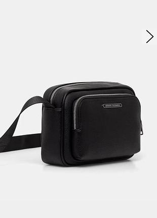 Armani exchange сумка барсетка чоловіча чорна xm000847