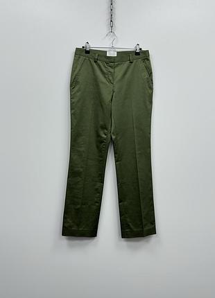 Класичні штани iceberg w vintage cotton stretch classic pants green