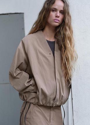 Бомбер куртка вітровка xs s m l розміри 42 44 46 48 zara