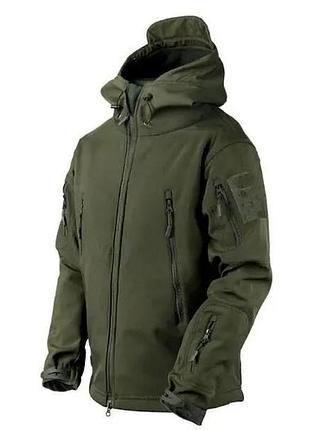 Куртка софтшел gman олива soft shell на флісі