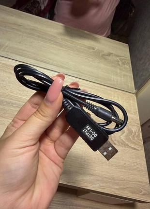 Повышающий кабель-преобразователь usb to dc 12v