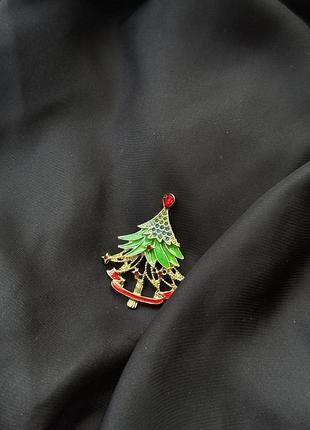 Ялинка новорічна брошка міні