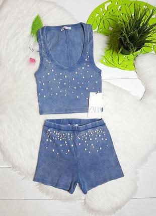 Костюм zara в рубчик