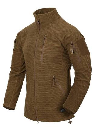 Флисовая кофта helikon alpha tactical - coyote