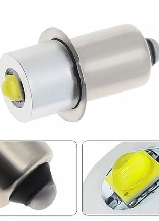 Потужна, яскрава led-лампочка патрон p13.5s 18v 5w 4000k тепле світло