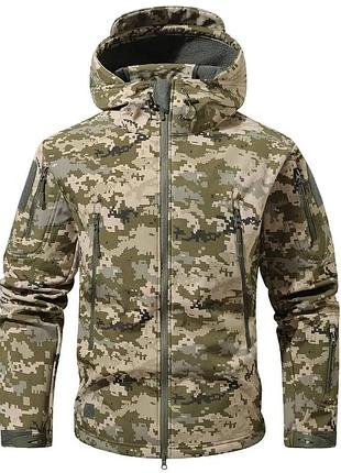 Куртка hwb на флисе софт шл пиксель soft shell