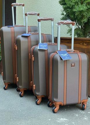 Комплект дорожных чемоданов wings gdw-01 в наборе 4 шт