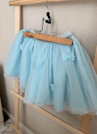 Святкова спідничка з метеликами фатинова на 4 рочки