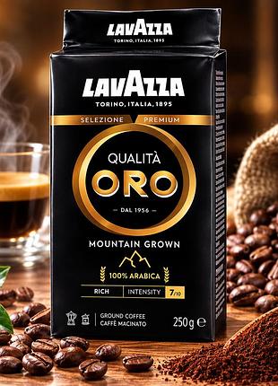 Кава мелена lavazza qualità oro mountain grown 250 г, 100% arabica