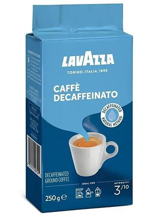 Кофе молотый lavazza decaffeinato 250 г – без кофеина, оригинальный итальянский кофе