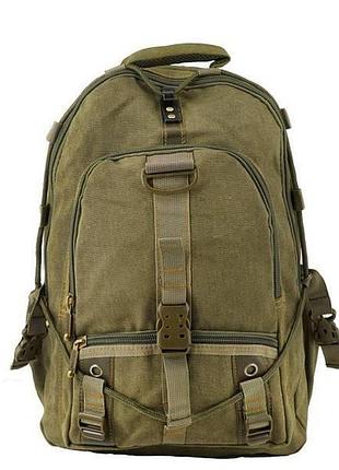 Рюкзак брезентовый gold be 902-1, 42x28x16см, хакі.